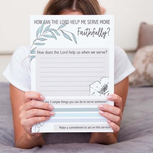Jan 23 Lesson. How Can the Lord Help Me Serve More Faithfully? Printable Lesson Worksheet AND YW Lesson Handout. Come Follow Me.