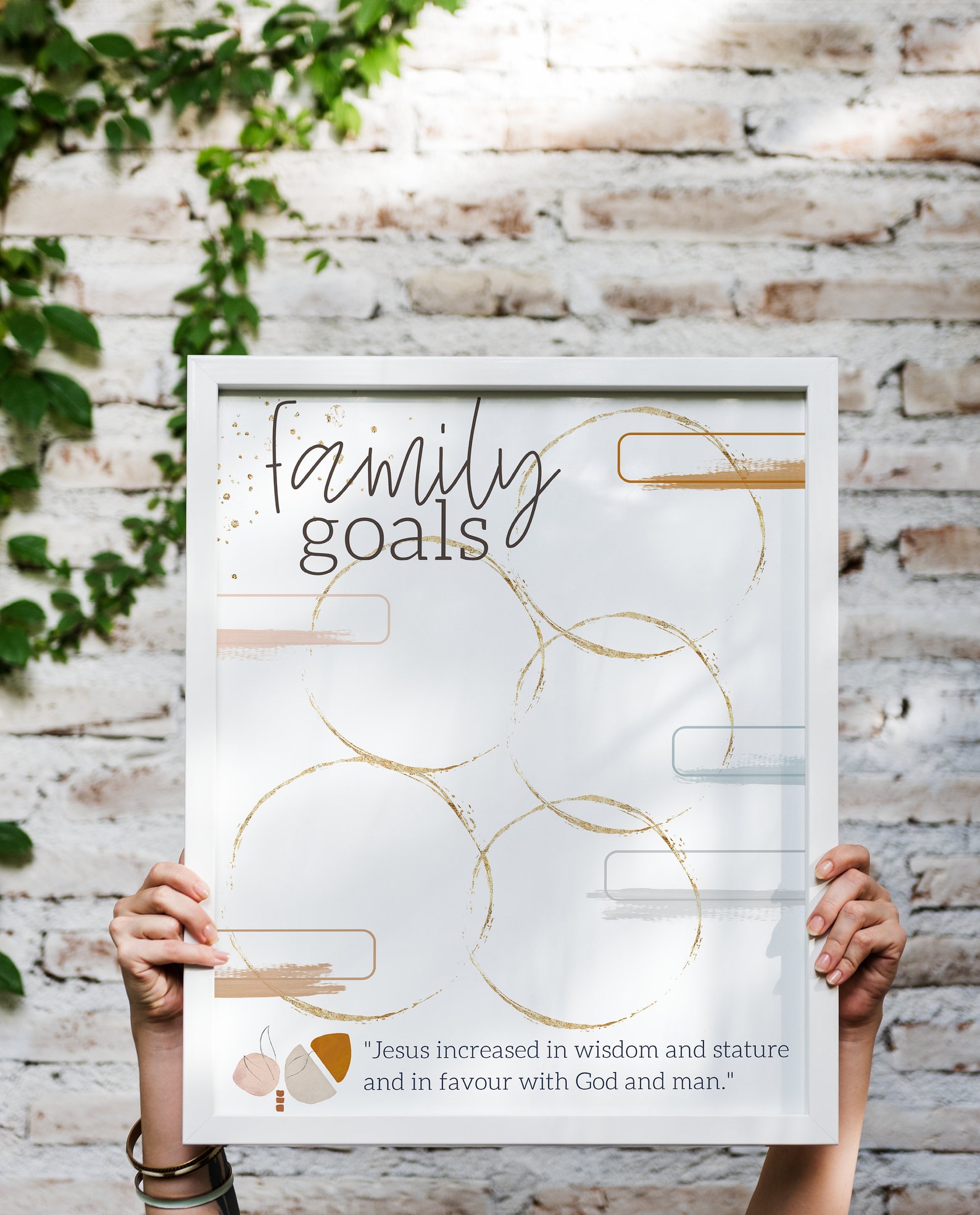 Family Goals Printable. Come Follow Me. Etsy