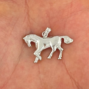 925 Sterling Silver Galloping Horse Charm