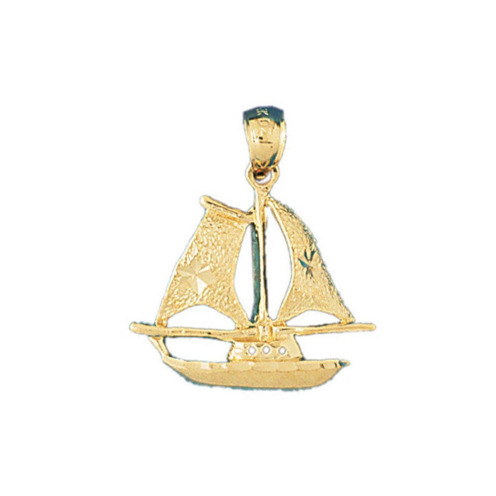 Silbot Pendnt Chrm 14 Krt Yellow Gold T 1stDibs
