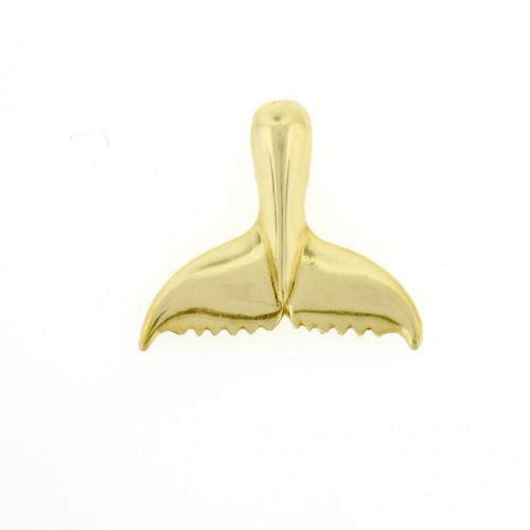 14K Solid Yellow Gold Whale Tail Pendant Necklace – Mermaid & Ocean Charm For Women, Gift Ready - View #14
