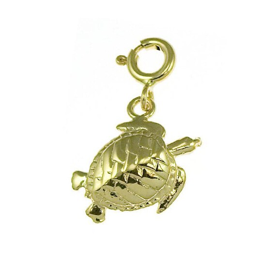 Gold sea turtle best sale charm