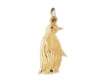 Gold penguin charm new arrivals