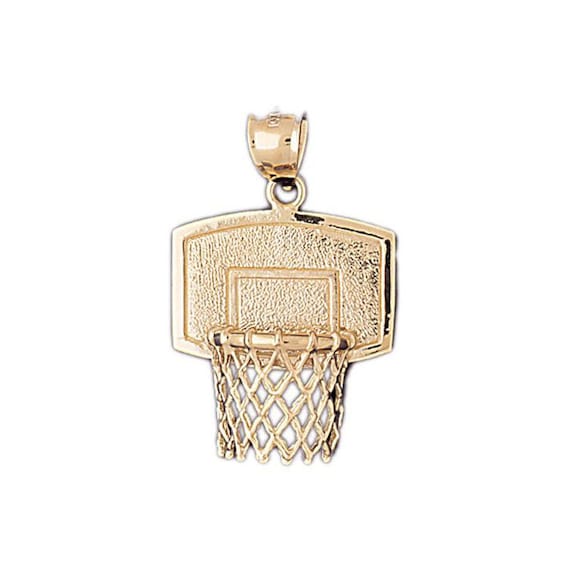 Gold basketball 2024 charm for necklace