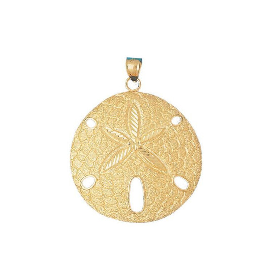 Gold Sand Dollar Charm