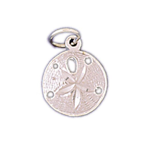 Sand Dollar Charm 14k Gold 11mm Sand Dollar Charm 14k Gold 11mm