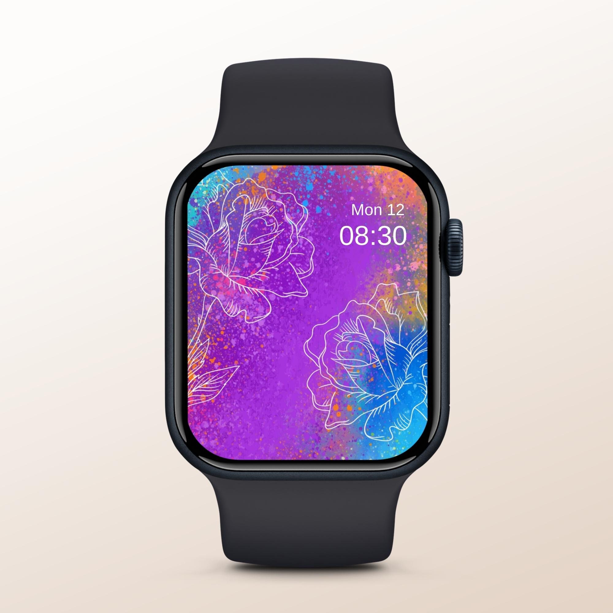 Watercolor Smartwatch Wallpaper Fro Appel Watch Wallpaper - Etsy Watercolor Smartwatch Wallpaper Fro Appel Watch Wallpaper - Etsy