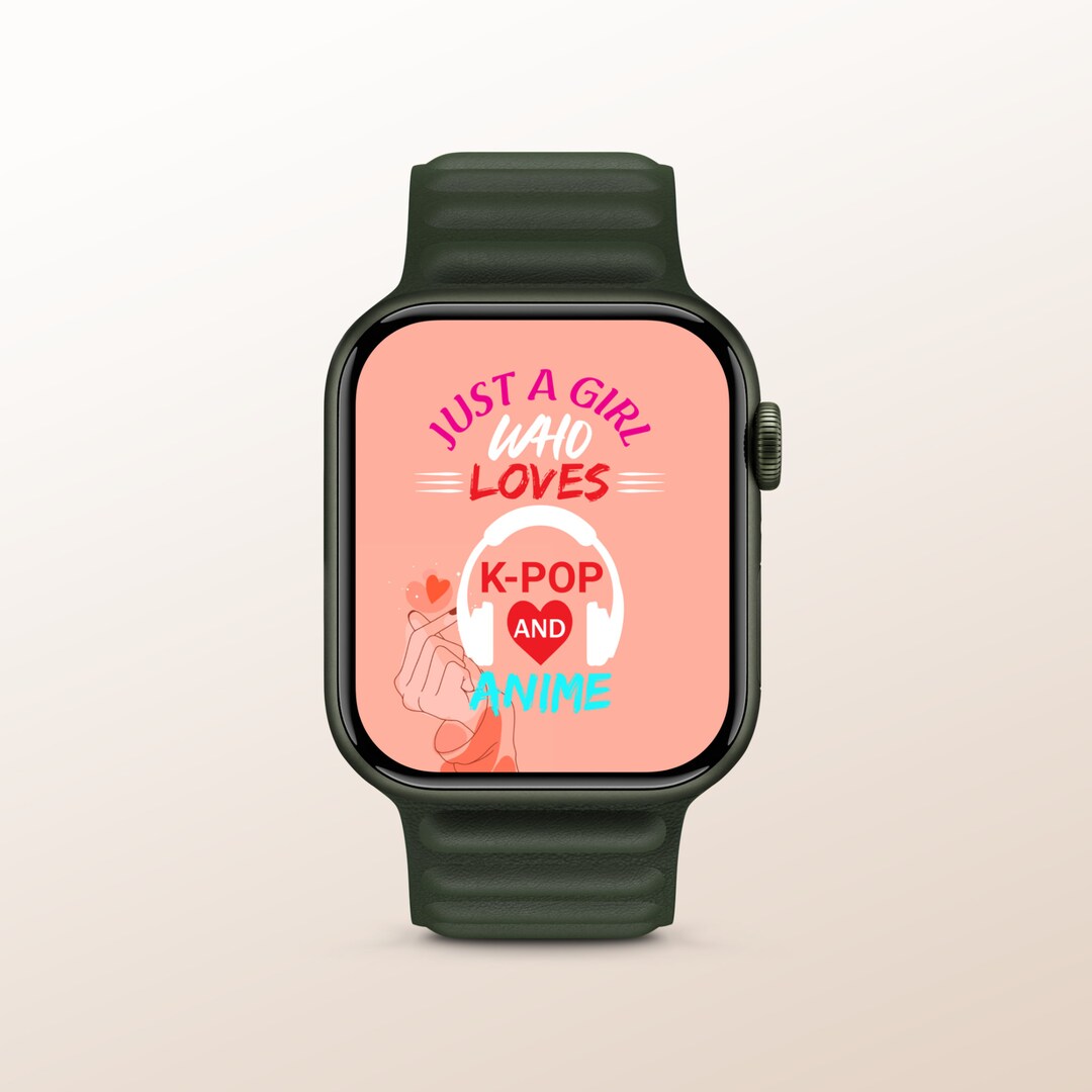 KPOP and Anime Lover Watch Face Wallpaper for Apple Watch Etsy