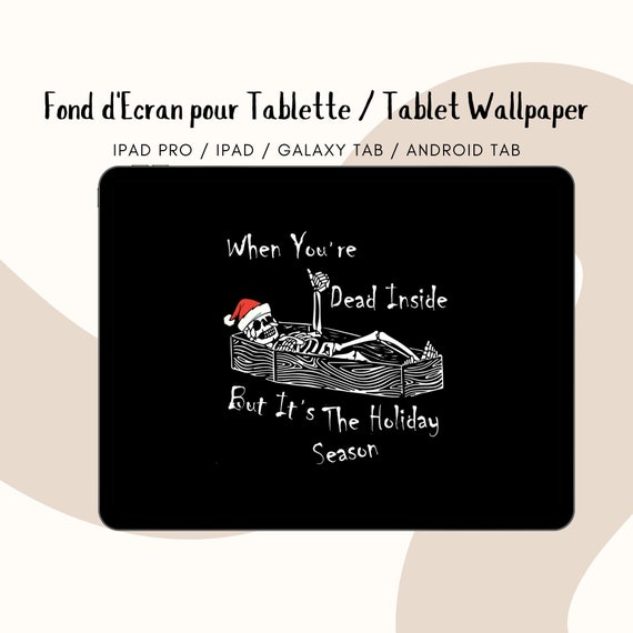 Santa Skeleton Tablet Wallpaper for Ipad Android Tablet - Etsy Australia Santa Skeleton Tablet Wallpaper for Ipad Android Tablet - Etsy Australia