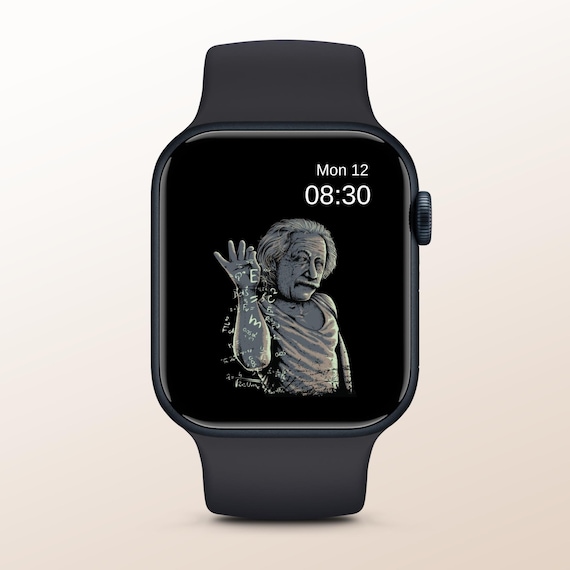 Funny Einstein Watch Face Wallpaper Smartwatch Wallpaper Etsy