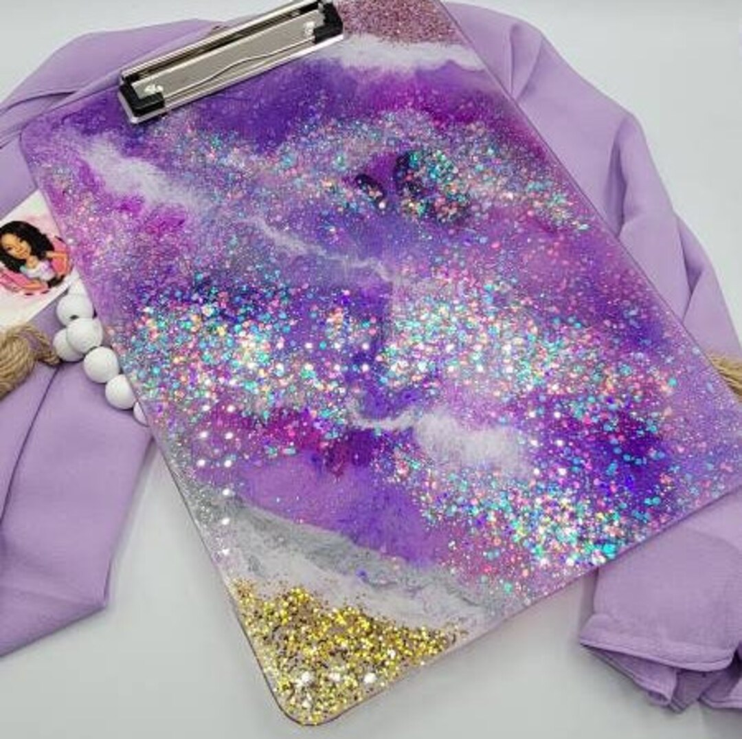 Personalized Clipboard, Glitter Clipboard, Nurse Gift, Mom Gift