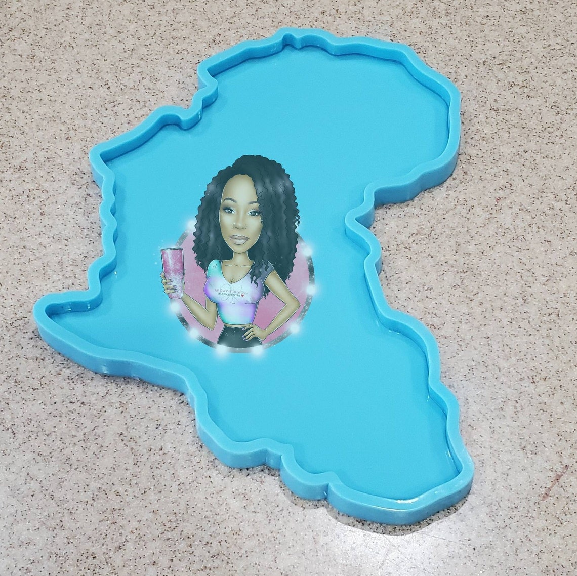 Africa Mold Africa Resin Mold Silicone Africa Mold Africa Etsy