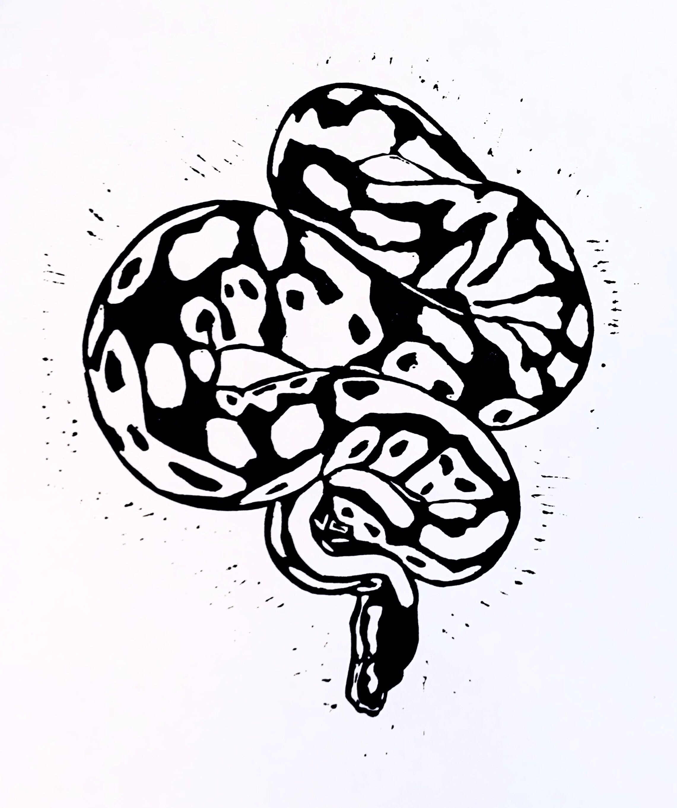 Python Clipart Black And White