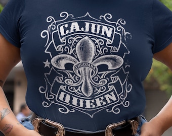 Cajun Queen shirt, mardi gras shirt, louisiana shirt, gift for cajun woman, gift for women, women's shirt, new orleans shirt, creole shirt