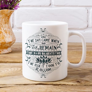 inspirational quote mug for her, me too mug, anaiis nin quote, women&#39;s empowerment, fearless girl, strong women mug, feminism mug