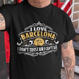 Barcelona shirt, Barcelona tshirt, funny Barcelona shirt, Barcelona smog shirt, global warming shirt, I love Barcelona, Barcelona beaches image 1