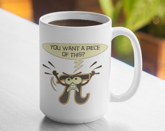 Pi coffee mug, gift for math teacher, funny math mug, gift for pi day, gift for math major, funny pi gift, cute pi mug, gift for engineer