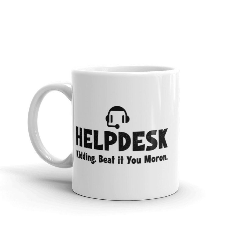 helpdesk mug, customer support gift, tech humor mug, computer geek mug, funny computer mug, gift for computer guy, techie gift, IT image 5