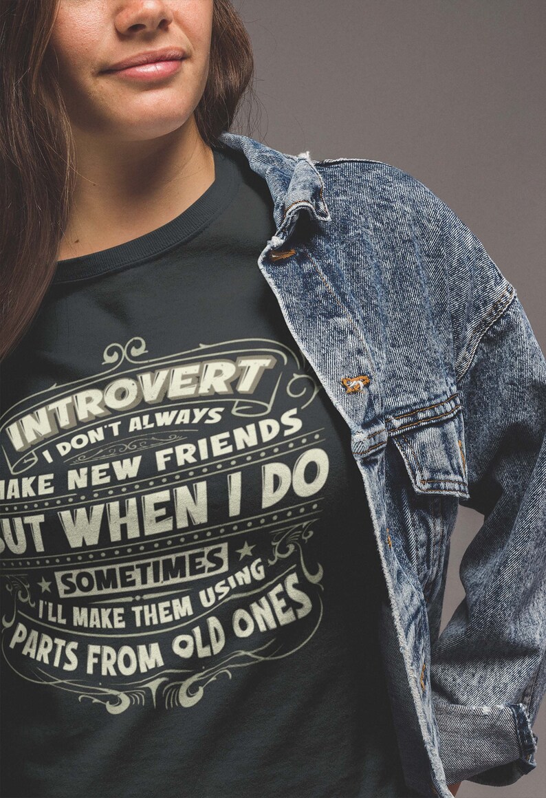 Introvert shirt, funny introvert t shirt, gift for introvert, antisocial shirt, gift for old friend, social anxiety shirt, anxiety shirt bild 6