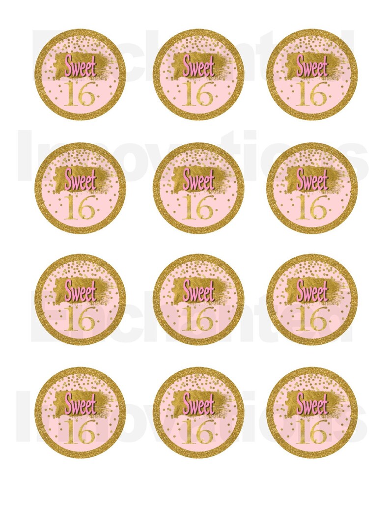pink-and-gold-sweet-16-cupcake-toppers-etsy