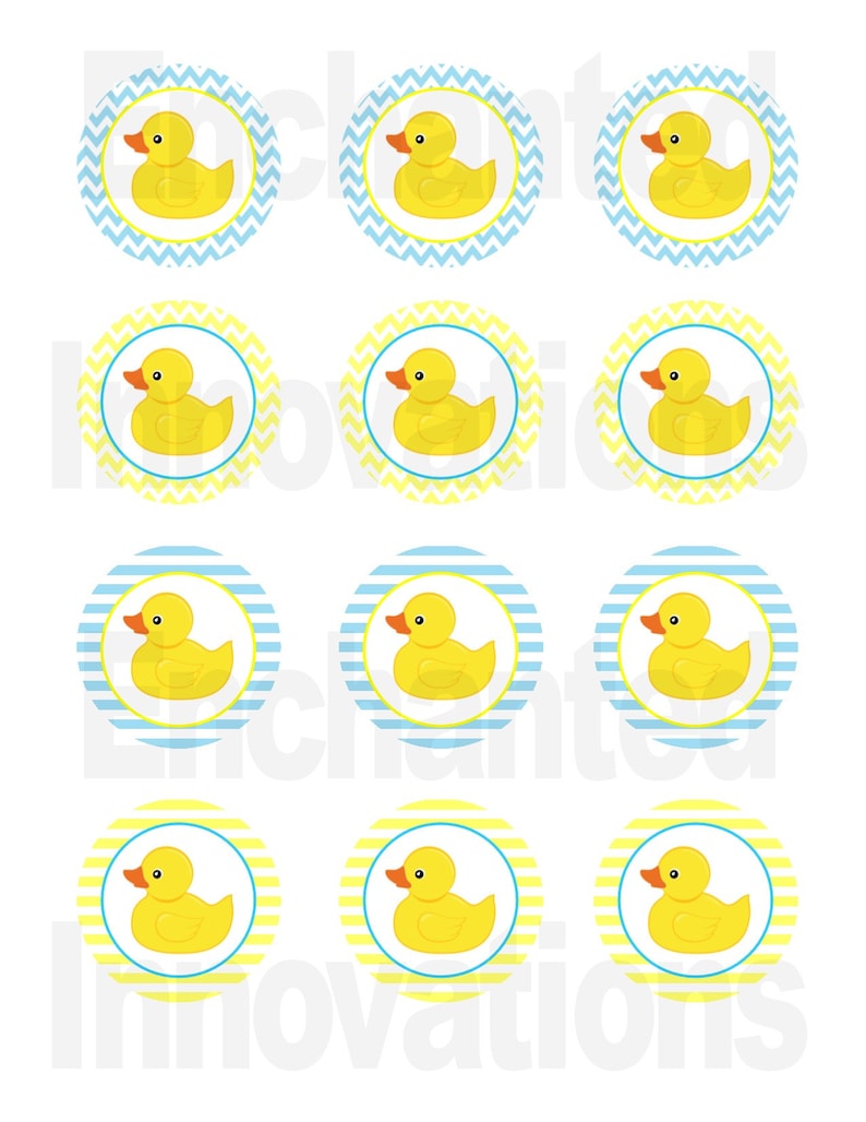 Rubber Duck Cupcake Toppers Rubber Ducky Cupcake Toppers Rubadubdub