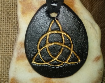 The Triquetra, Trinity Knot, Irish Love Knot, handmade tallisman for harmony between 3 elements + gift bag