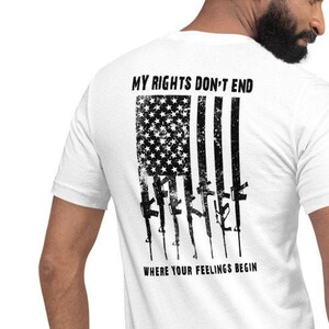 Meine Rechte enden nicht, wenn Ihr Gefühl Beginnen Kurzarm T-Shirt