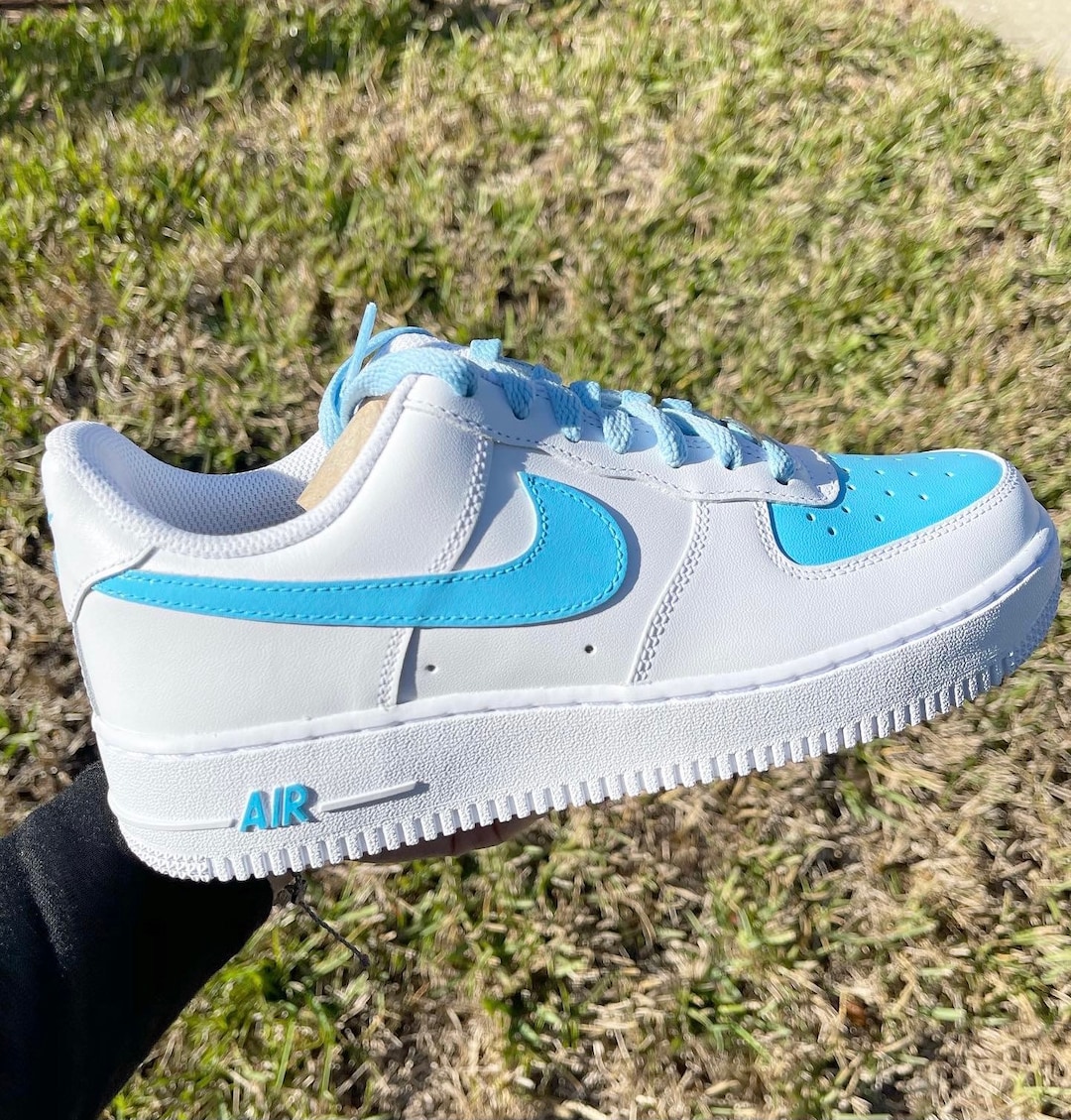 Blue nike shop air force 1