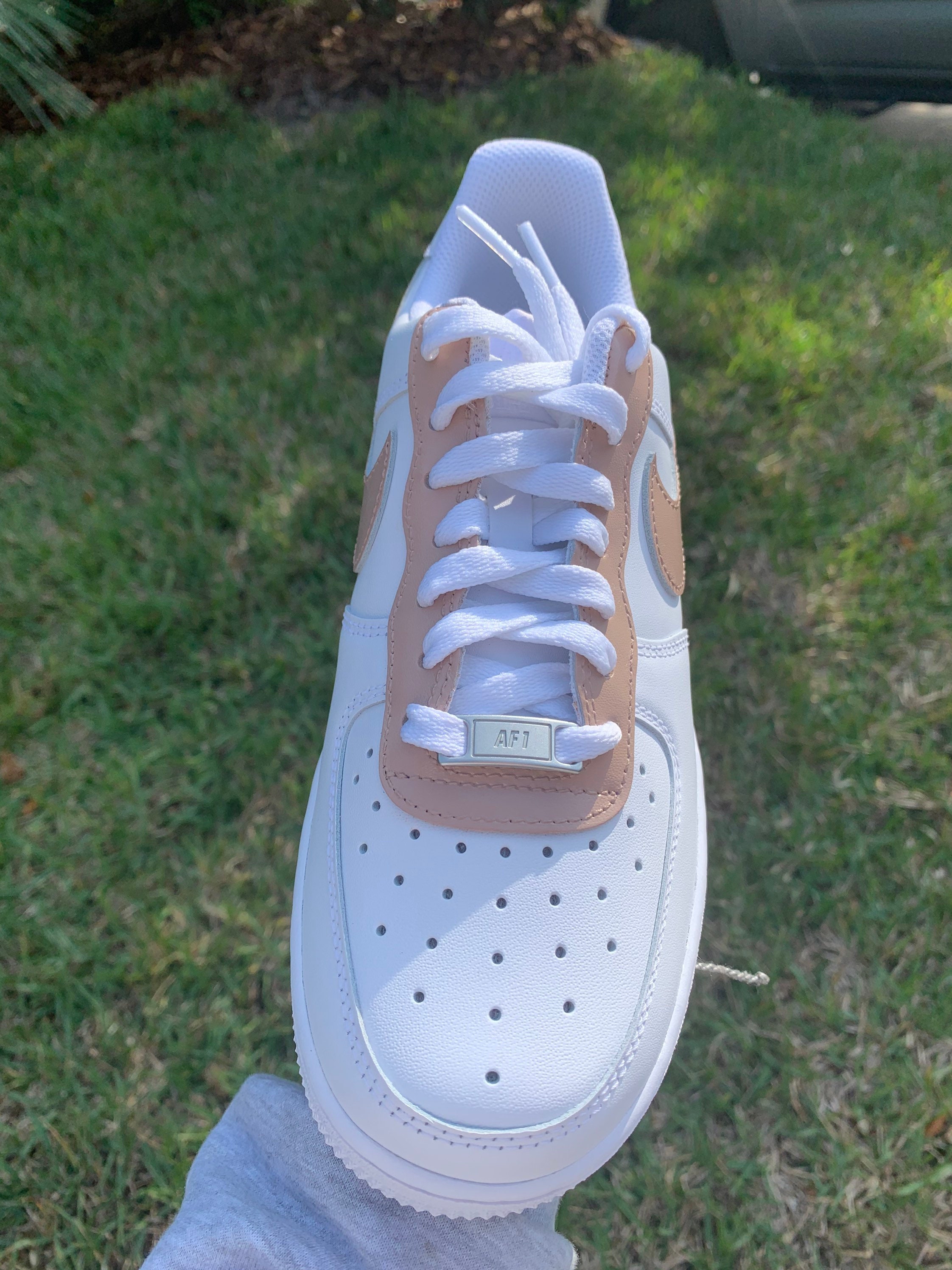 custom brown air force ones