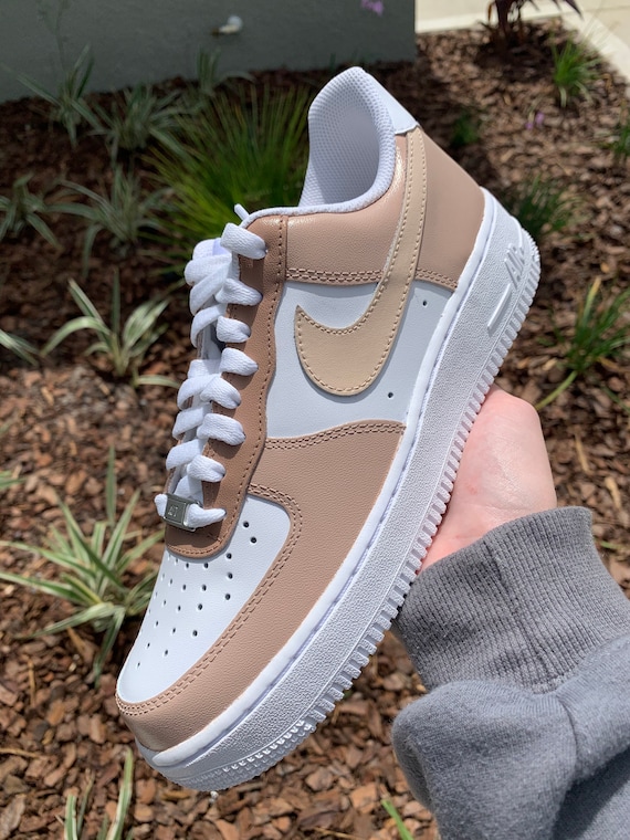 Custom Brown Tan Lv Airforce 1  Shop Custom Airforce 1's – Mrskicks