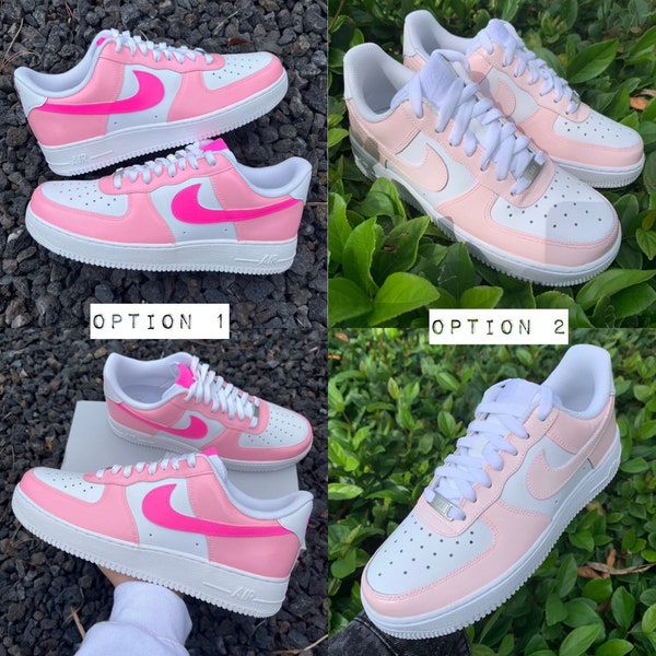 Pink Custom Air Force 1 | Two Options to Choose From