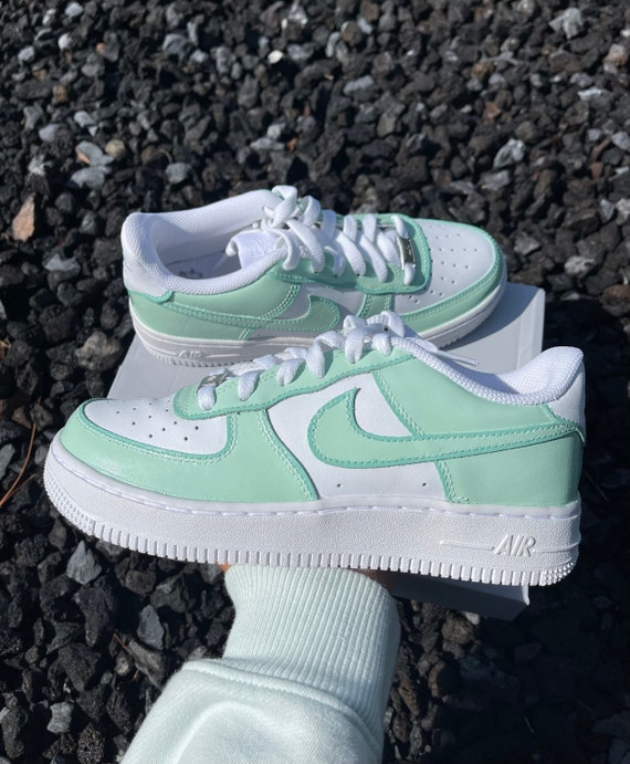 Fluorescent Green Voorhee AF1 Custom Kit – Shoe Baker ATL