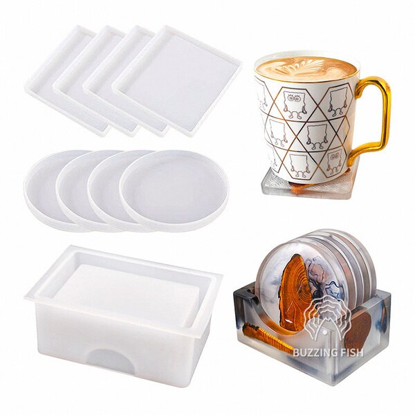 Resin Coaster Mold Etsy