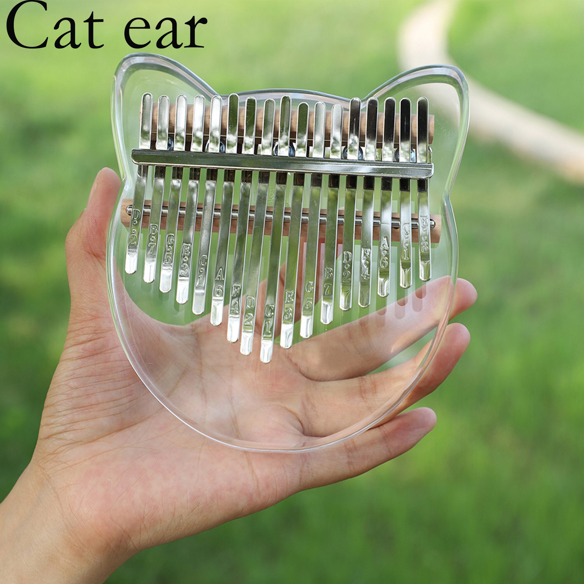 Kalimba 17 Keys Clear Acrylic Thumb Piano Instrument Easy to Etsy