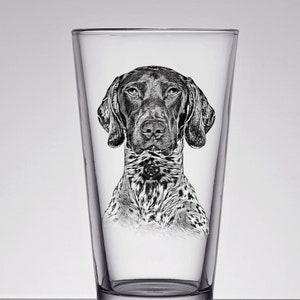 Fun German Shorthaired Pint Glass, Shorthaired Pointer Lover Gift, German Shorthaired Mom Gift Pointer Gifts, German Shorthaired Pointer Mom