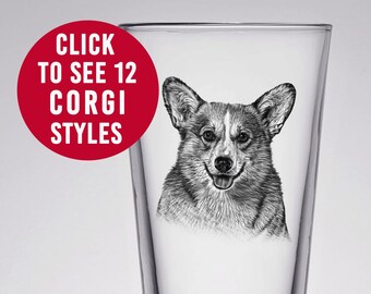 Custom Corgi Pint Glass, Personalized Corgi Mom Gift, Corgi Lover Gift, Corgi Gifts, Corgi Mom Glass, Corgi Lover Mug, Corgi Dad, Corgi Mug