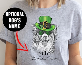Aussie Shepherd St Patrick's Day Shirt, Aussie Dog, Austrailian Shepherd Shirt, Aussie Gift, Aussie Dog Lover, Aussie Mom, Aussie Dad