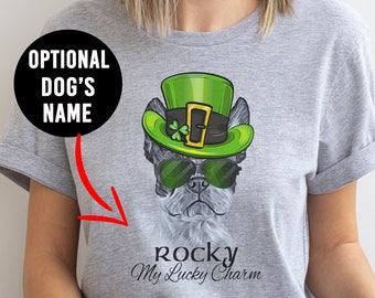 Boston Terrier Dog St Patricks Day Shirt, Boston Terrier Gift, Boston Terrier Mom, Boston Terrier Lover, Custom Boston Terrier, Boston Dad