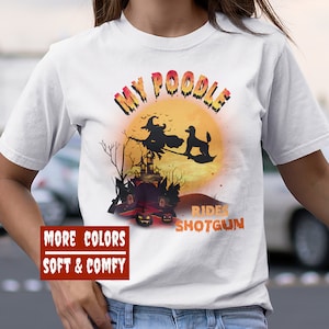 Standard Poodle Halloween Shirt, Poodle Shirt, Funny Poodle Mom Halloween Tee, Dog Mom Shirt, Dog Lover Gift, Dog Lover Shirt, Up to 4XL