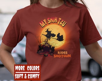 Shih Tzu Shirt for Halloween, Funnty Shih Tzu Halloween TShirt, Shih Tzu Tee, Shih Tzu Mom Gift, Shih Tzu Lover Gift, Shih Tzu Owner Gift
