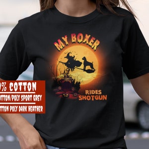 Funny Boxer Dog Halloween Shirt, Boxer Dog Mom Halloween Shirt, Boxer Dog Lover Gift, Boxer Dog Tee, Funny Boxer Mom Gift, Dog Mom Halloween Black