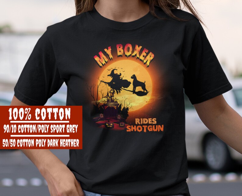 Funny Boxer Dog Halloween Shirt, Boxer Dog Mom Halloween Shirt, Boxer Dog Lover Gift, Boxer Dog Tee, Funny Boxer Mom Gift, Dog Mom Halloween Black