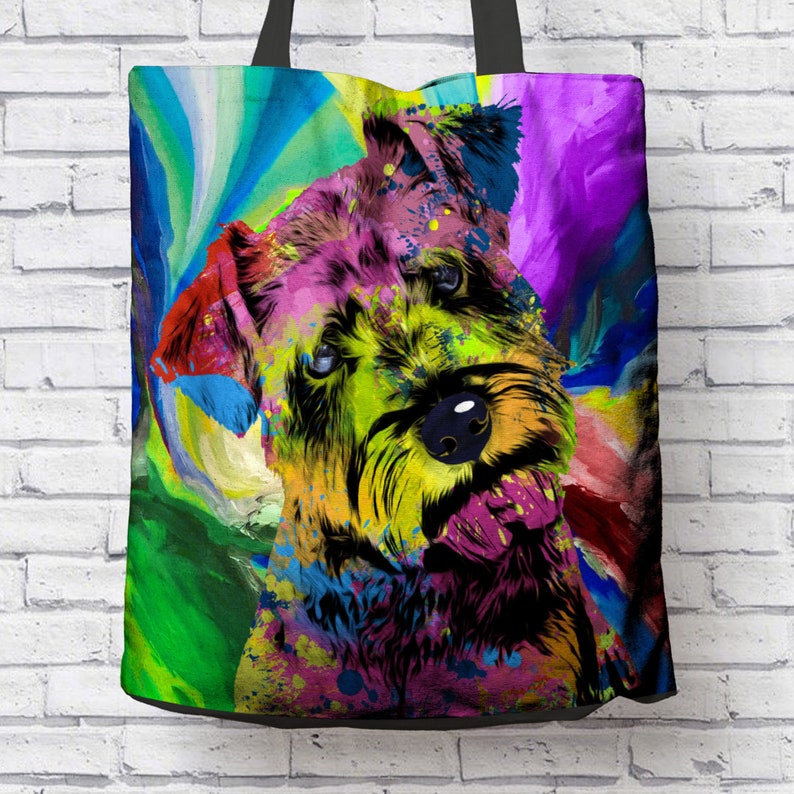 shoulder bag shopping bag dog mom Schnauzer tote bag schnauzer mom schnauzer gifts all over print tote bag gym bag FREE SHIPPING