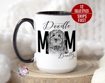 Personalized Goldendoodle Mug, Custom Goldendoodle gifts, Custom Doodle Mom Mug, Doodle Mom Gift, Doodle Lover Gift, Doodle Owner Gift