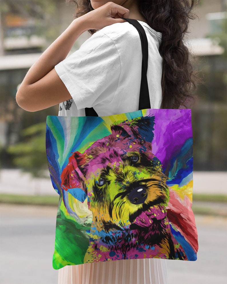 shoulder bag shopping bag dog mom Schnauzer tote bag schnauzer mom schnauzer gifts all over print tote bag gym bag FREE SHIPPING