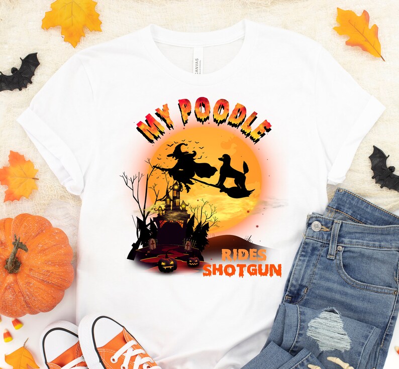 Standard Poodle Halloween Shirt, Poodle Shirt, Funny Poodle Mom Halloween Tee, Dog Mom Shirt, Dog Lover Gift, Dog Lover Shirt, Up to 4XL image 8