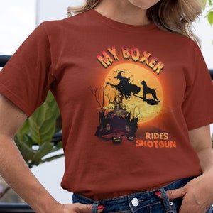 Funny Boxer Dog Halloween Shirt, Boxer Dog Mom Halloween Shirt, Boxer Dog Lover Gift, Boxer Dog Tee, Funny Boxer Mom Gift, Dog Mom Halloween bild 2