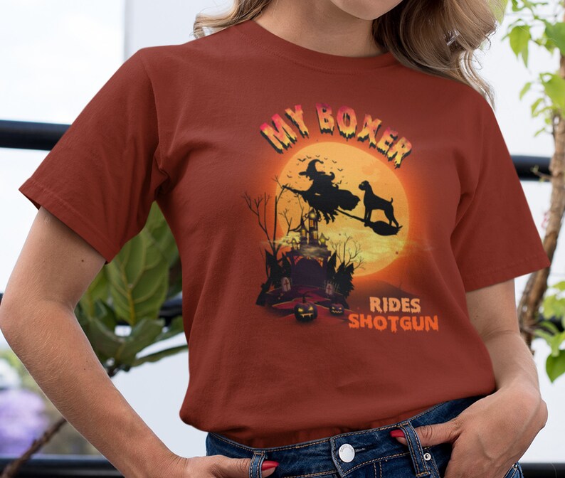 Funny Boxer Dog Halloween Shirt, Boxer Dog Mom Halloween Shirt, Boxer Dog Lover Gift, Boxer Dog Tee, Funny Boxer Mom Gift, Dog Mom Halloween bild 2