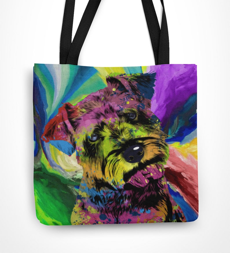 shoulder bag shopping bag dog mom Schnauzer tote bag schnauzer mom schnauzer gifts all over print tote bag gym bag FREE SHIPPING