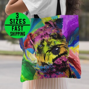 Schnauzer Tote Bag, Schnauzer Canvas Tote, Schnauzer Bag, Schnauzer Gift, Schnauzer Shoulder Bag, Schnauzer Shopping Bag Miniature Schnauzer